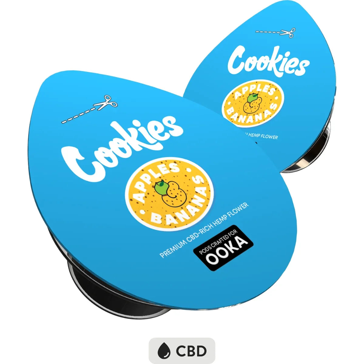 OOKA PODS CBD COOKIES APPLES AND BANANAS